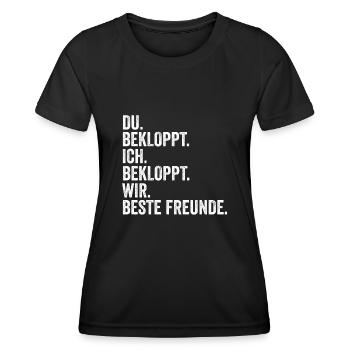 Bester Freund - Frauen Funktions-T-Shirt - Schwarz - Vorne - AI Model Female 172 light (172cm)