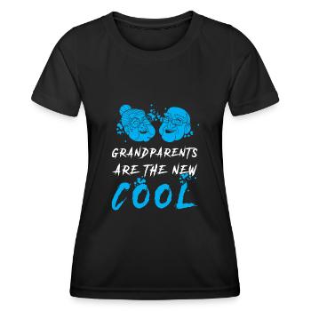 Großeltern Senioren Spruch - Frauen Funktions-T-Shirt - Schwarz - Vorne - AI Model Female 172 light (172cm)