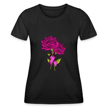 Breast cancer Cancer - Women's Functional T-Shirt - black - Front - AI Model Female 172 light (172cm)