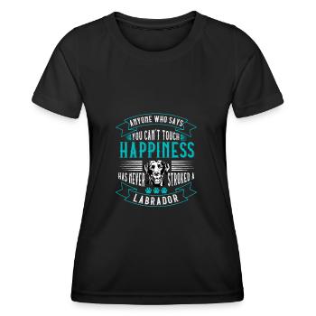 Labrador - T-shirt sport Femme - noir - Devant - AI Model Female 172 light (172cm)