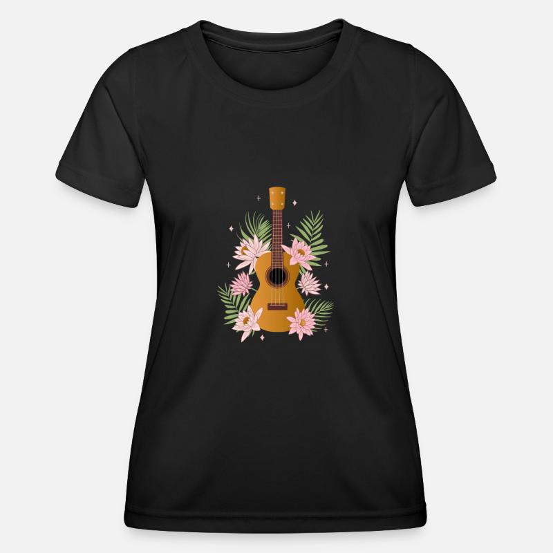 Ukulele - Women's Functional T-Shirt - black