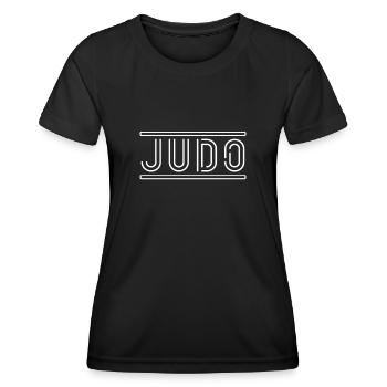 Judo - Frauen Funktions-T-Shirt - Schwarz - Vorne - AI Model Female 172 light (172cm)