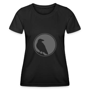 Der Rabe - Frauen Funktions-T-Shirt - Schwarz - Vorne - AI Model Female 172 light (172cm)