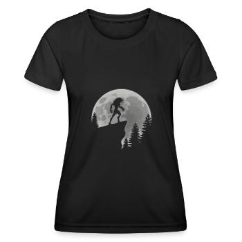Werwolf Vollmond - Frauen Funktions-T-Shirt - Schwarz - Vorne - AI Model Female 172 light (172cm)