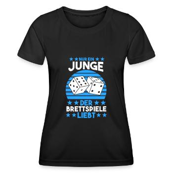 Brettspiel Brettspiele - Frauen Funktions-T-Shirt - Schwarz - Vorne - AI Model Female 172 light (172cm)