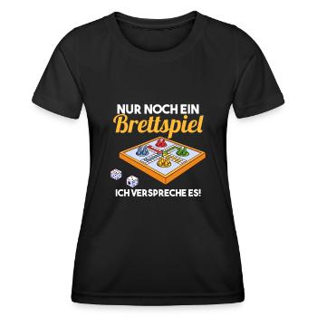 Brettspiel - Frauen Funktions-T-Shirt - Schwarz - Vorne - AI Model Female 172 light (172cm)