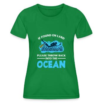 Plongeurs Drôle De Plongeur Cadeau Plongeur - T-shirt sport Femme - vert - Devant - AI Model Female 172 dark (172cm)