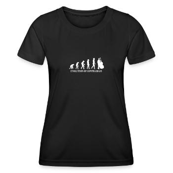 Contrabass Designers Edition - Frauen Funktions-T-Shirt - Schwarz - Vorne - AI Model Female 172 light (172cm)