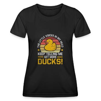 Canard grinçant Bain Canard Canard Canard Canards - T-shirt sport Femme - noir - Devant - AI Model Female 172 light (172cm)