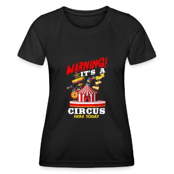 Zirkus Geburtstagsparty - Frauen Funktions-T-Shirt - Schwarz - Vorne - AI Model Female 172 light (172cm)