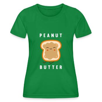 Pâte d’arachide - T-shirt sport Femme - vert - Devant - AI Model Female 172 dark (172cm)