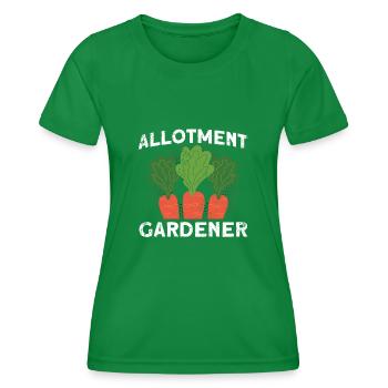 Allotment Gardener Gardening Hobby Gardener Gift - Women's Functional T-Shirt - kelly green - Front - AI Model Female 172 dark (172cm)