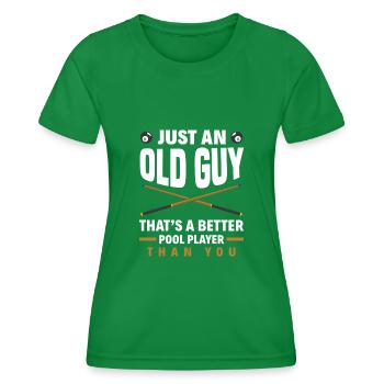 Billiards Billiards Player Gift - Women's Functional T-Shirt - kelly green - Front - AI Model Female 172 dark (172cm)