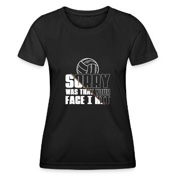 Volleyball Beach Volleyball - Women's Functional T-Shirt - black - Front - AI Model Female 172 light (172cm)