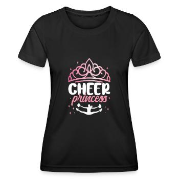 Cheer Cheerleading Cheer Princesse - T-shirt sport Femme - noir - Devant - AI Model Female 172 light (172cm)