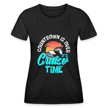 Cruise, ships, holidays on a ship - Women's Functional T-Shirt - black - Front - AI Model Female 172 light (172cm)