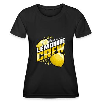 Limonade Getränk Limo Fruchtsaft Eistee - Frauen Funktions-T-Shirt - Schwarz - Vorne - AI Model Female 172 light (172cm)