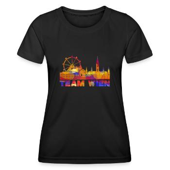 Vienna City of Vienna - Women's Functional T-Shirt - black - Front - AI Model Female 172 light (172cm)