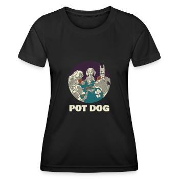 Poker Pokerspieler Texas Holdem - Frauen Funktions-T-Shirt - Schwarz - Vorne - AI Model Female 172 light (172cm)