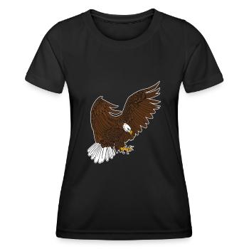 Bald Eagle - Women's Functional T-Shirt - black - Front - AI Model Female 172 light (172cm)