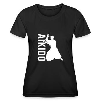 Aikido - Women's Functional T-Shirt - black - Front - AI Model Female 172 light (172cm)