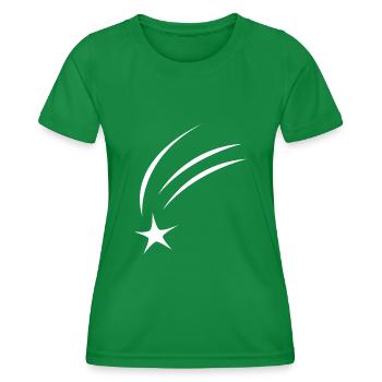 Étoile filante - T-shirt sport Femme - vert - Devant - AI Model Female 172 dark (172cm)