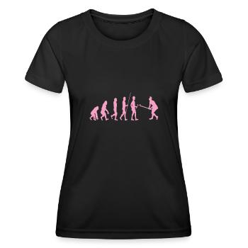 Field Hockey Evolution - Women's Functional T-Shirt - black - Front - AI Model Female 172 light (172cm)