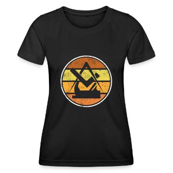 Tischler - Frauen Funktions-T-Shirt - Schwarz - Vorne - AI Model Female 172 light (172cm)