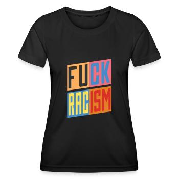 Anti-racism - Women's Functional T-Shirt - black - Front - AI Model Female 172 light (172cm)