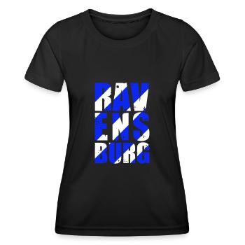 Ravensburg Oberschwaben Heimatstadt Geschenkidee - Frauen Funktions-T-Shirt - Schwarz - Vorne - AI Model Female 172 light (172cm)
