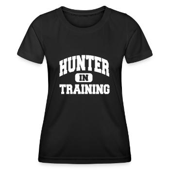 Hunter In Training - Frauen Funktions-T-Shirt - Schwarz - Vorne - AI Model Female 172 light (172cm)