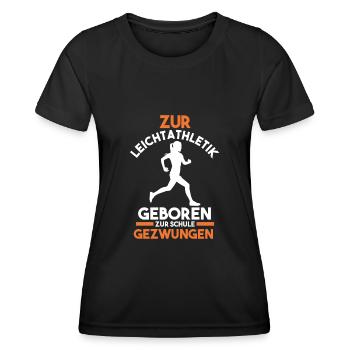 Leichtathletik - Frauen Funktions-T-Shirt - Schwarz - Vorne - AI Model Female 172 light (172cm)