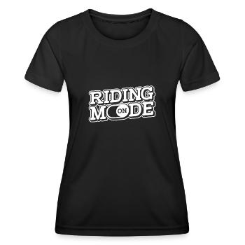 Cavalier Équitation Équitation - T-shirt sport Femme - noir - Devant - AI Model Female 172 light (172cm)