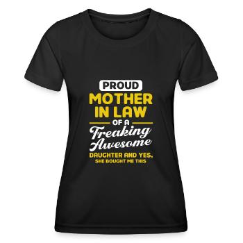 Mother-in-law Mother-in-law Mother-in-law - Women's Functional T-Shirt - black - Front - AI Model Female 172 light (172cm)
