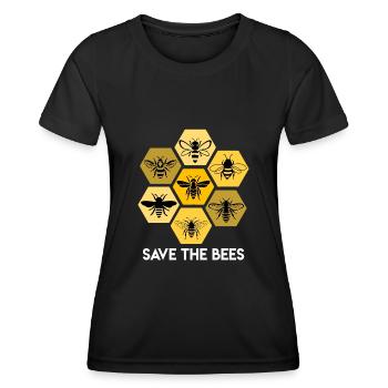 Save the Bees - Save the bees Beekeepers - Women's Functional T-Shirt - black - Front - AI Model Female 172 light (172cm)