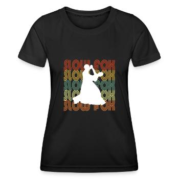RENARD LENT - T-shirt sport Femme - noir - Devant - AI Model Female 172 light (172cm)
