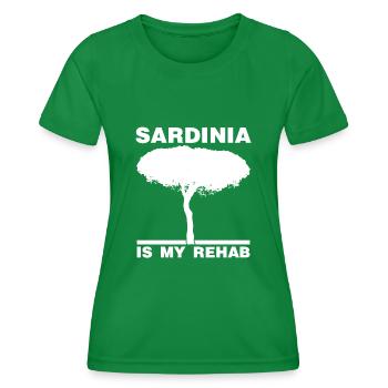 Sardegna Sardinia Island Tree Sardinia - Women's Functional T-Shirt - kelly green - Front - AI Model Female 172 dark (172cm)