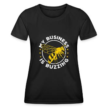 Drôles d’apiculteurs Marchand de miel Cadeaux d’abeilles - T-shirt sport Femme - noir - Devant - AI Model Female 172 light (172cm)