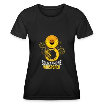 Sousaphon Geschenk Männer Orchester Big Band Tuba - Frauen Funktions-T-Shirt - Schwarz - Vorne - AI Model Female 172 light (172cm)