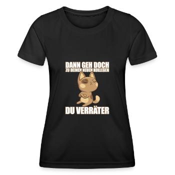 Jobwechsel Arbeitskollege Job Abschiedsgeschenk - Frauen Funktions-T-Shirt - Schwarz - Vorne - AI Model Female 172 light (172cm)