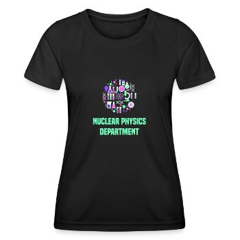 Physics Physicist - Women's Functional T-Shirt - black - Front - AI Model Female 172 light (172cm)