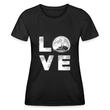Jet ski - T-shirt sport Femme - noir - Devant - AI Model Female 172 light (172cm)