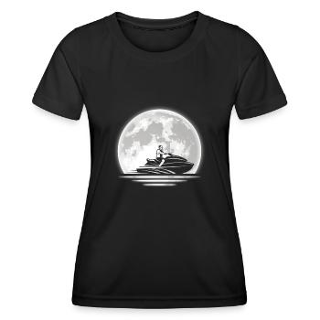 Jet ski - T-shirt sport Femme - noir - Devant - AI Model Female 172 light (172cm)