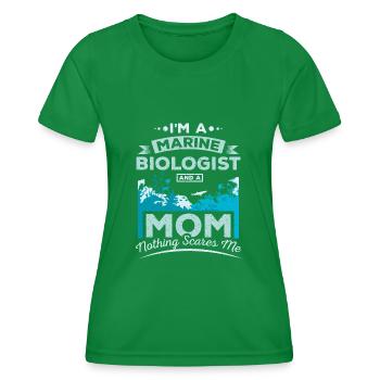 Marine biologist mother - Frauen Funktions-T-Shirt - Kelly Green - Vorne - AI Model Female 172 dark (172cm)