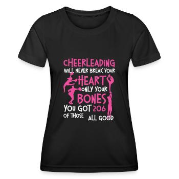 Cheer Cheerleading Cheerleading - T-shirt sport Femme - noir - Devant - AI Model Female 172 light (172cm)