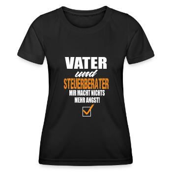 Vater und Steuerberater Mir Macht Nichts Mehr Angs - Frauen Funktions-T-Shirt - Schwarz - Vorne - AI Model Female 172 light (172cm)