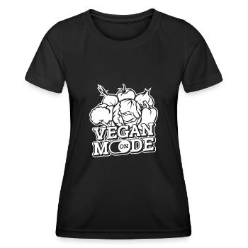 Vegan Veganer - Women's Functional T-Shirt - black - Front - AI Model Female 172 light (172cm)