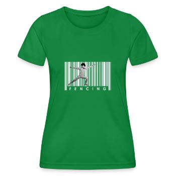 Fencing - Women's Functional T-Shirt - kelly green - Front - AI Model Female 172 dark (172cm)