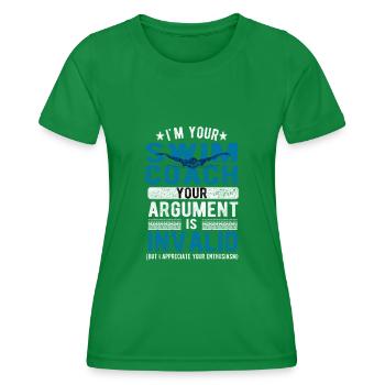 Entraîneur de natation Entraîneur De natation Club de natation Entraîneur de natation - T-shirt sport Femme - vert - Devant - AI Model Female 172 dark (172cm)