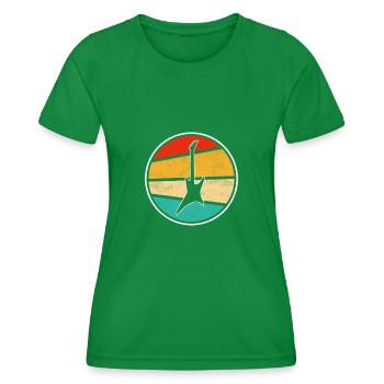 E Guitare Rétro - T-shirt sport Femme - vert - Devant - AI Model Female 172 dark (172cm)